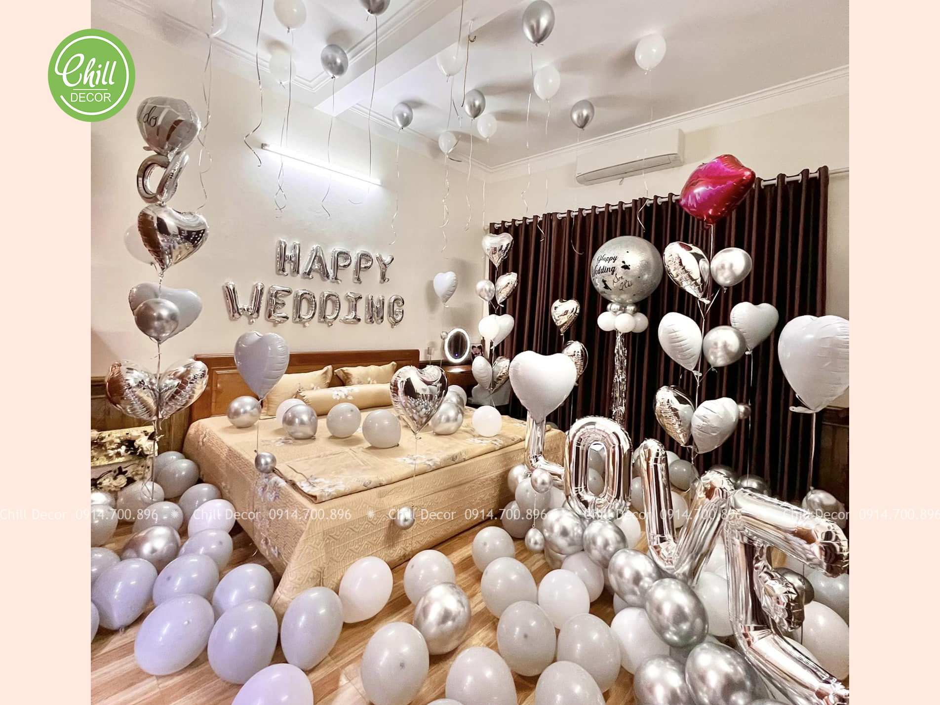 Trang trí phòng cưới - tạo không gian lãng mạn và sang trọng